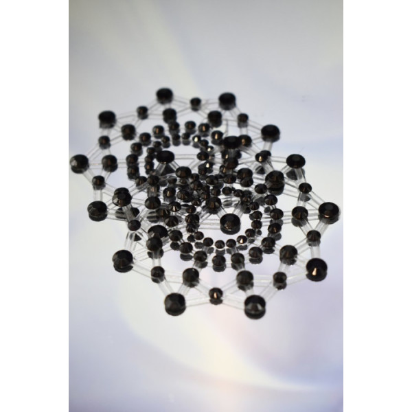 Paire de cache tétons adhésifs strass noir 